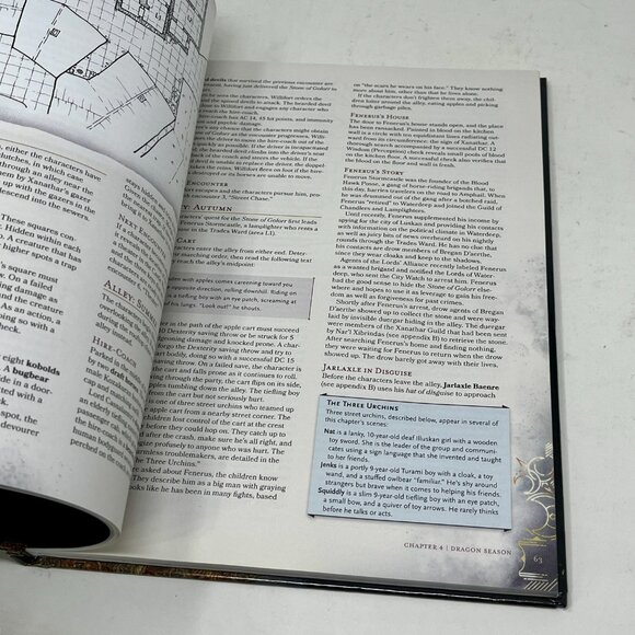 Dungeons & Dragons Waterdeep DRAGON HEIST Campaign Book 1st Print 2018 D&D - Picture 14 of 15